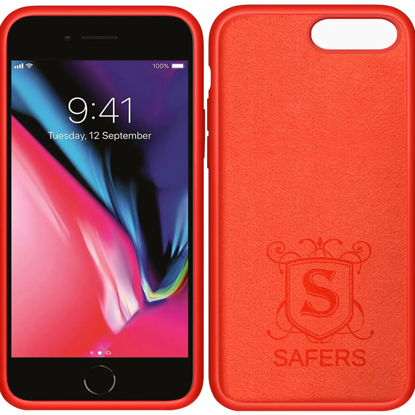 iPhone 7 Plus / 8 Plus - Silikon Case mit Mikrofaser-Innenseite