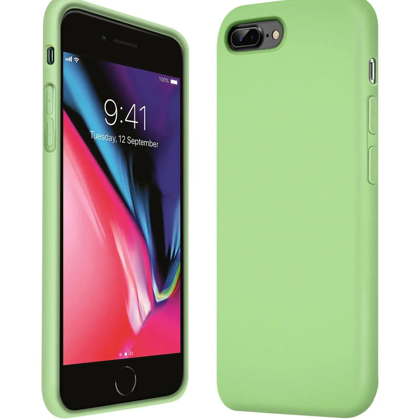 iPhone 7 Plus / 8 Plus - Silikon Case mit Mikrofaser-Innenseite