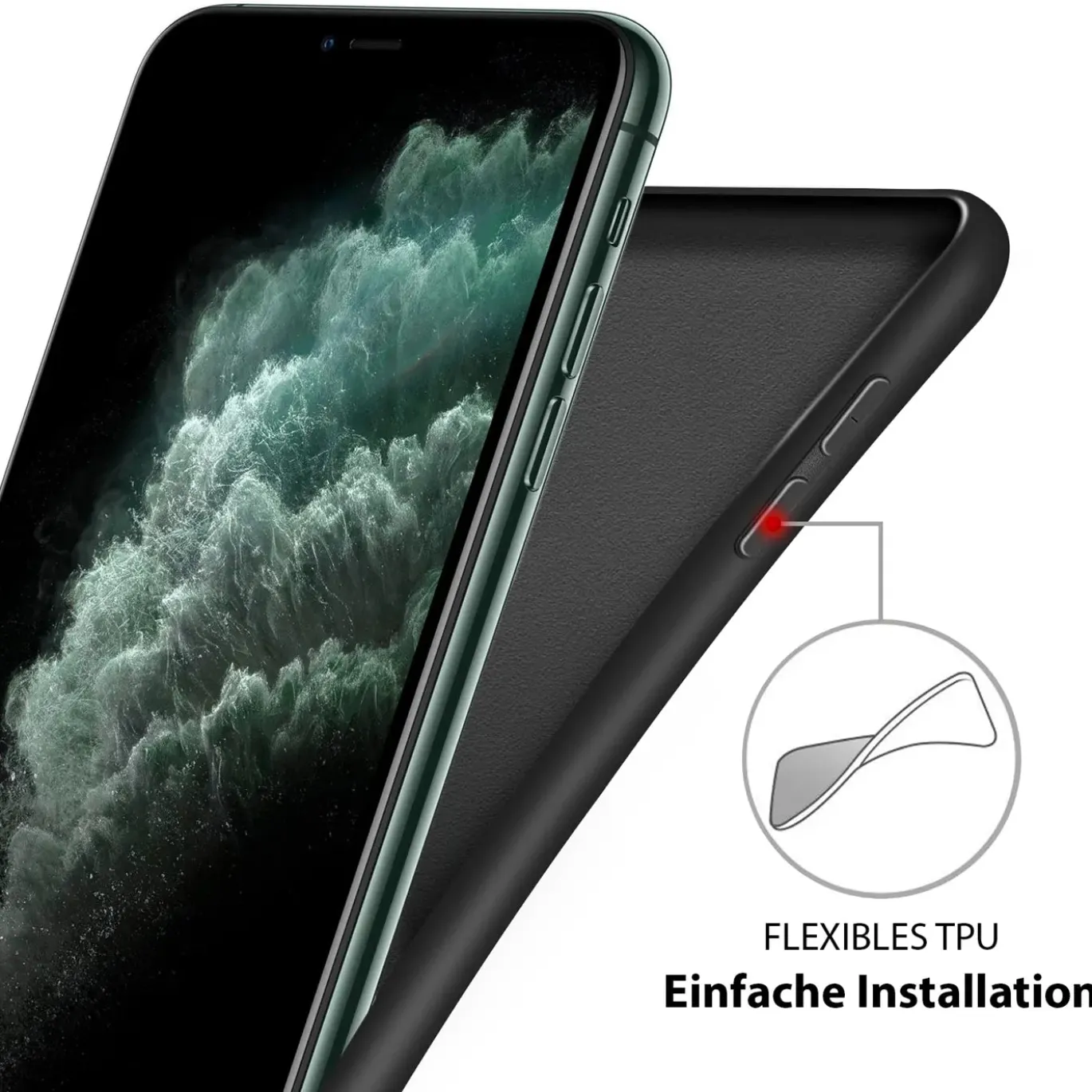 iPhone 7 Plus / 8 Plus - Silikon Case mit Mikrofaser-Innenseite