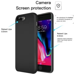 iPhone 7 Plus / 8 Plus - Silikon Case mit Mikrofaser-Innenseite