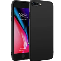 iPhone 7 Plus / 8 Plus - Slim Silikon Backcover Schwarz