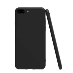 iPhone 7 Plus / 8 Plus - Slim Silikon Backcover Schwarz