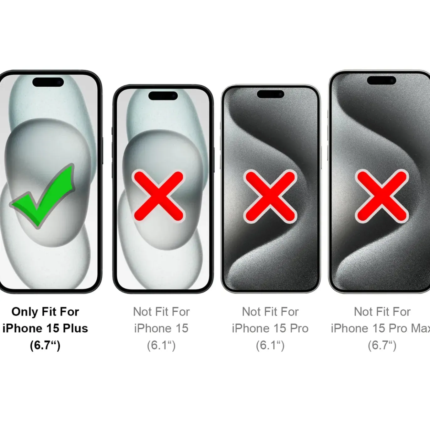 iPhone 15 Plus - Booklet Case mit Magnetverschluss