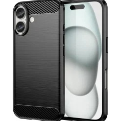 iPhone 16 Plus - Carbon Case Hülle, stoßfest