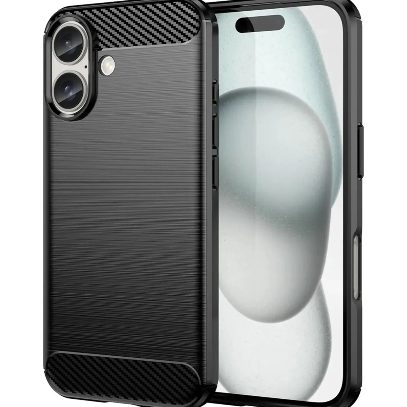 iPhone 16 Plus - Carbon Case Hülle, stoßfest