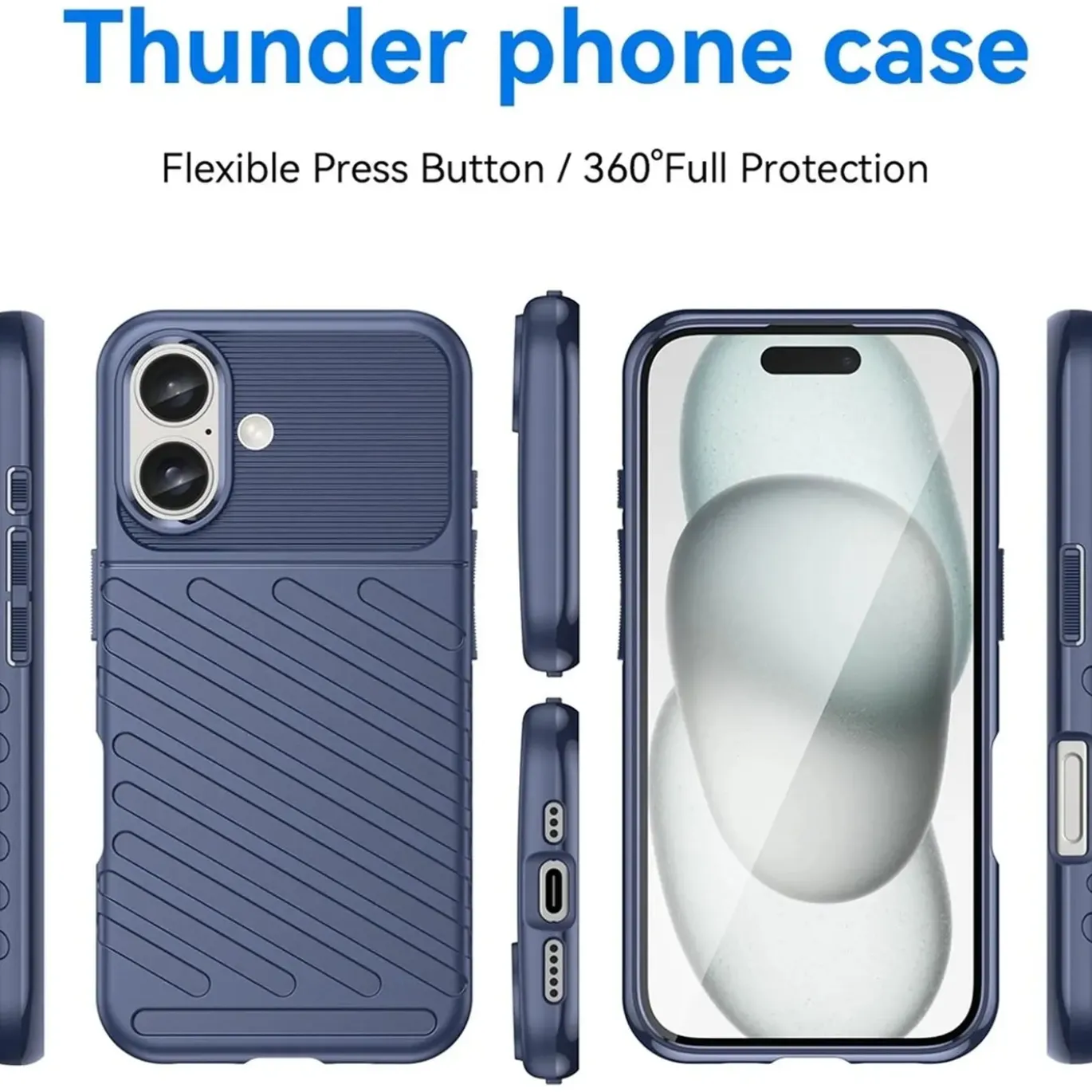 iPhone 16 Plus - Elegante Hülle stoßfest & stylisch