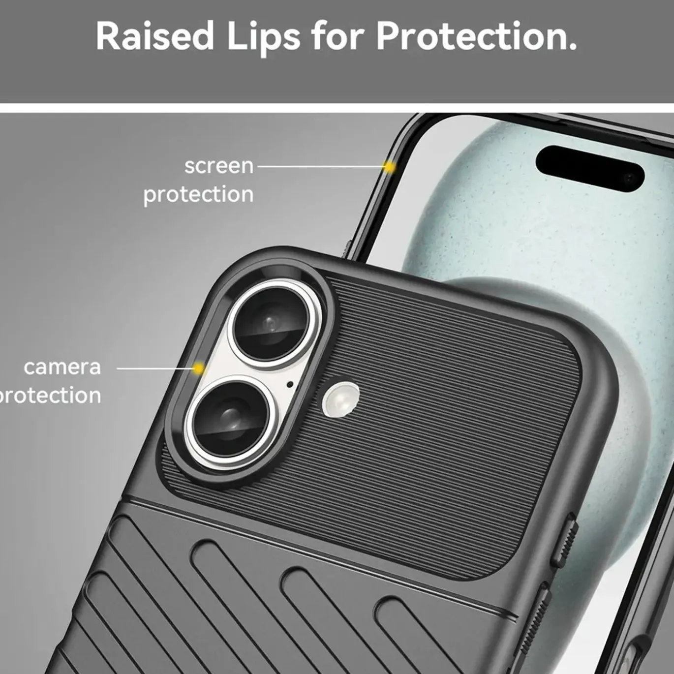 iPhone 16 Plus - Elegante Hülle stoßfest & stylisch