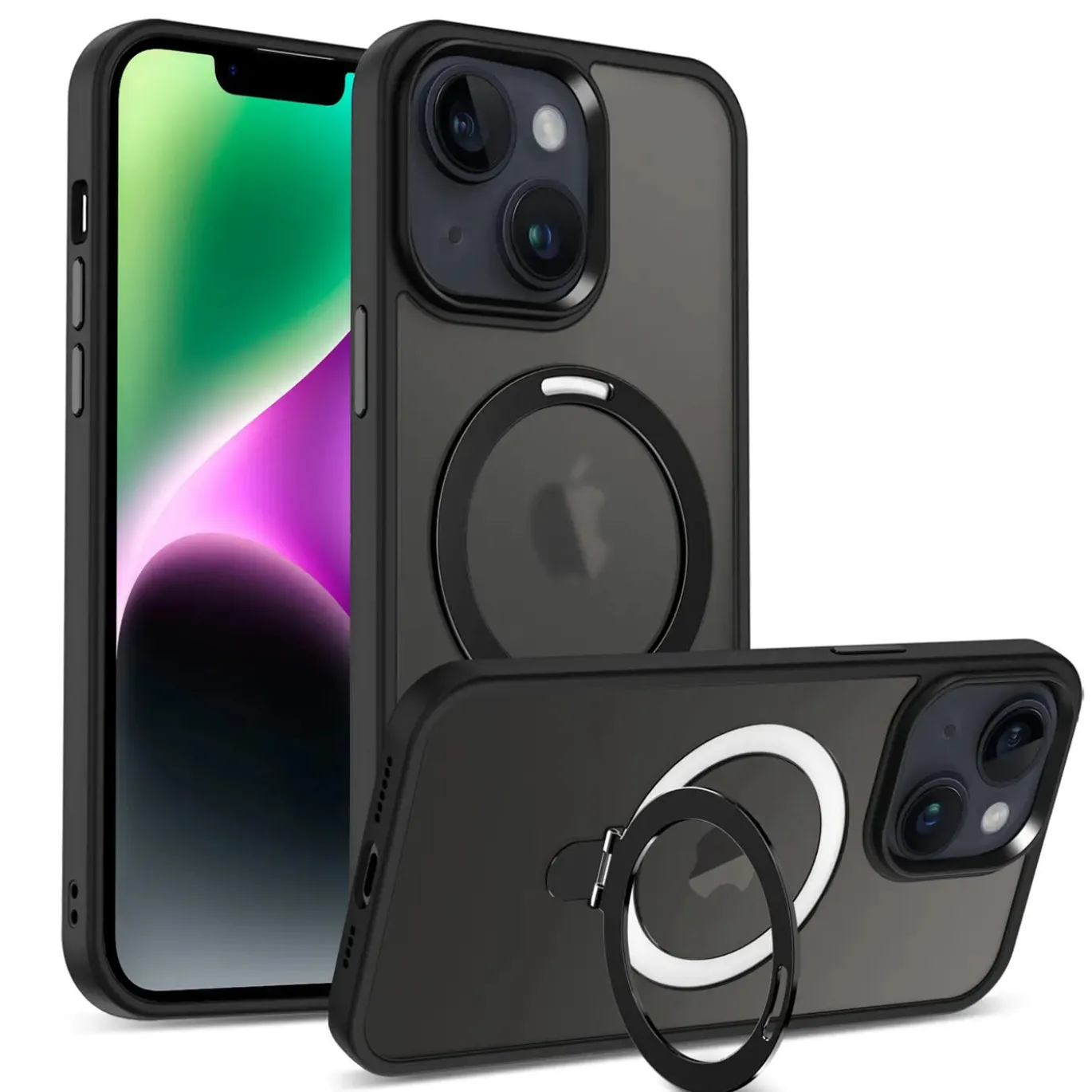 iPhone 14 Plus - Farbige MagSafe Hülle mit Ring