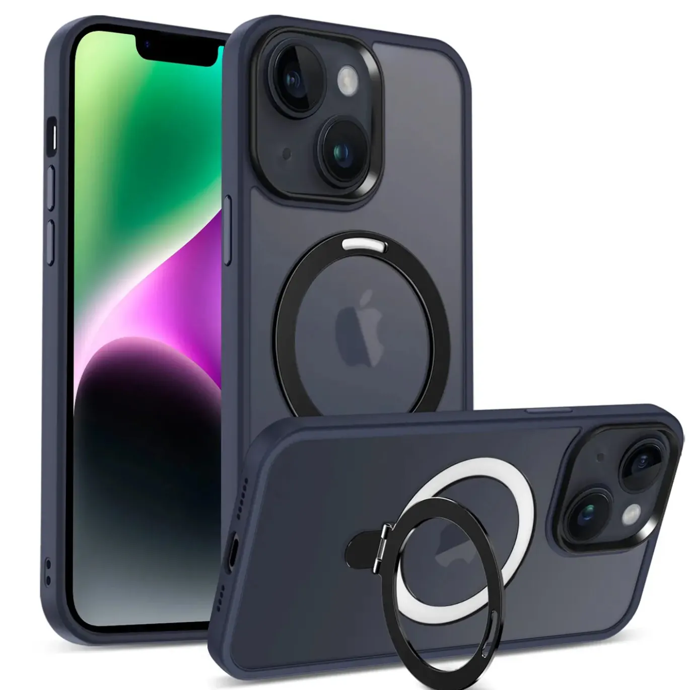 iPhone 14 Plus - Farbige MagSafe Hülle mit Ring