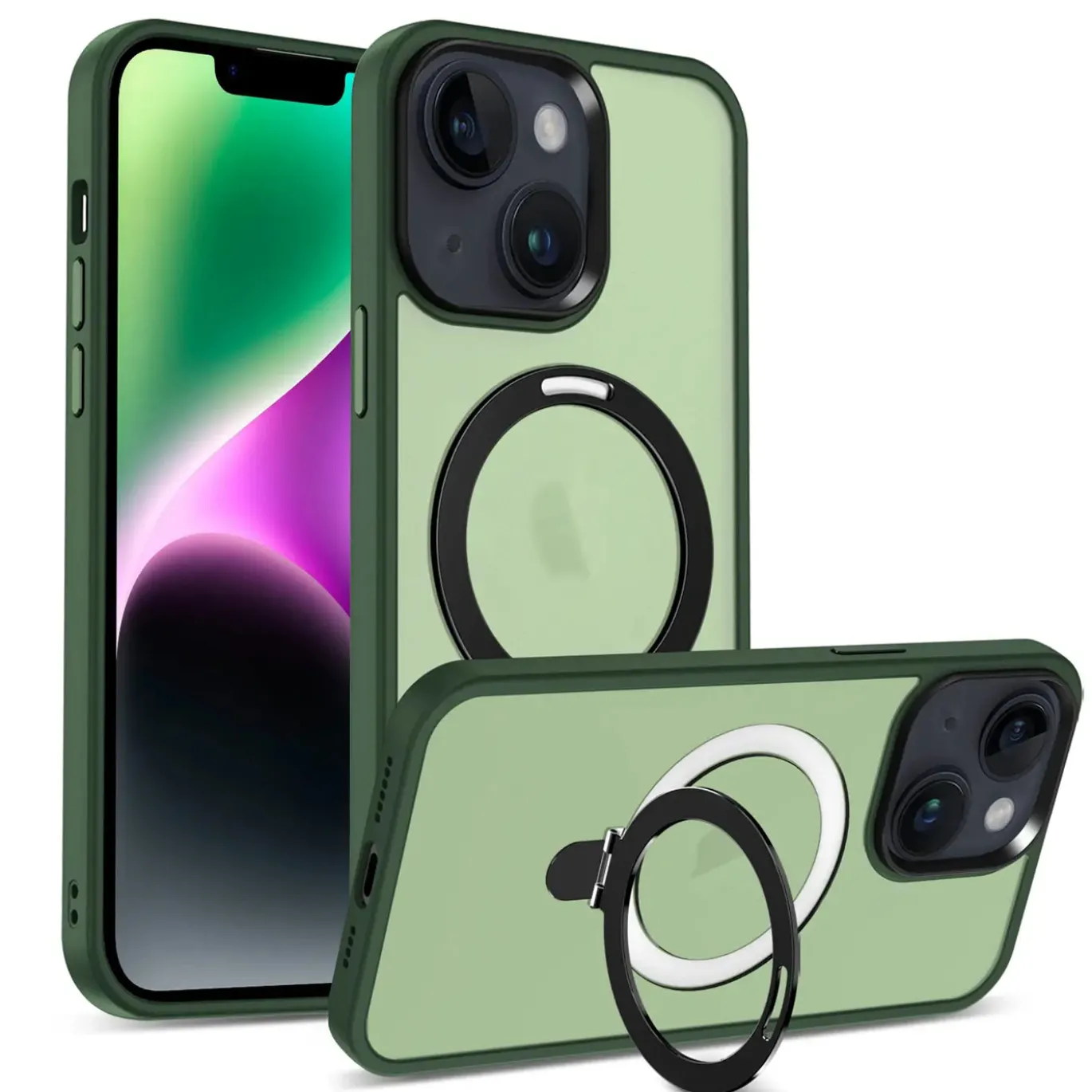 iPhone 14 Plus - Farbige MagSafe Hülle mit Ring