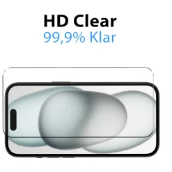 iPhone 16 Plus - 9H Displayschutzfolie 2x Display & Kamera
