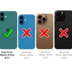 iPhone 16 Plus - Outdoor Hardcase mit Ringhalter