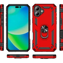 iPhone 16 Plus - Outdoor Hardcase mit Ringhalter