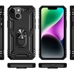 iPhone 15 Plus - Outdoor Hardcase mit Ringhalter