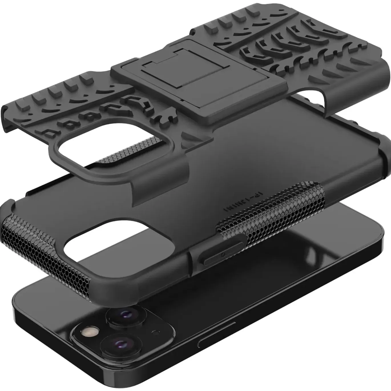 iPhone 15 Plus - Outdoor Hülle 2-teiliges Schutzcase