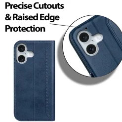 iPhone 16 Plus - Robuste Klapphülle mit RFID Block