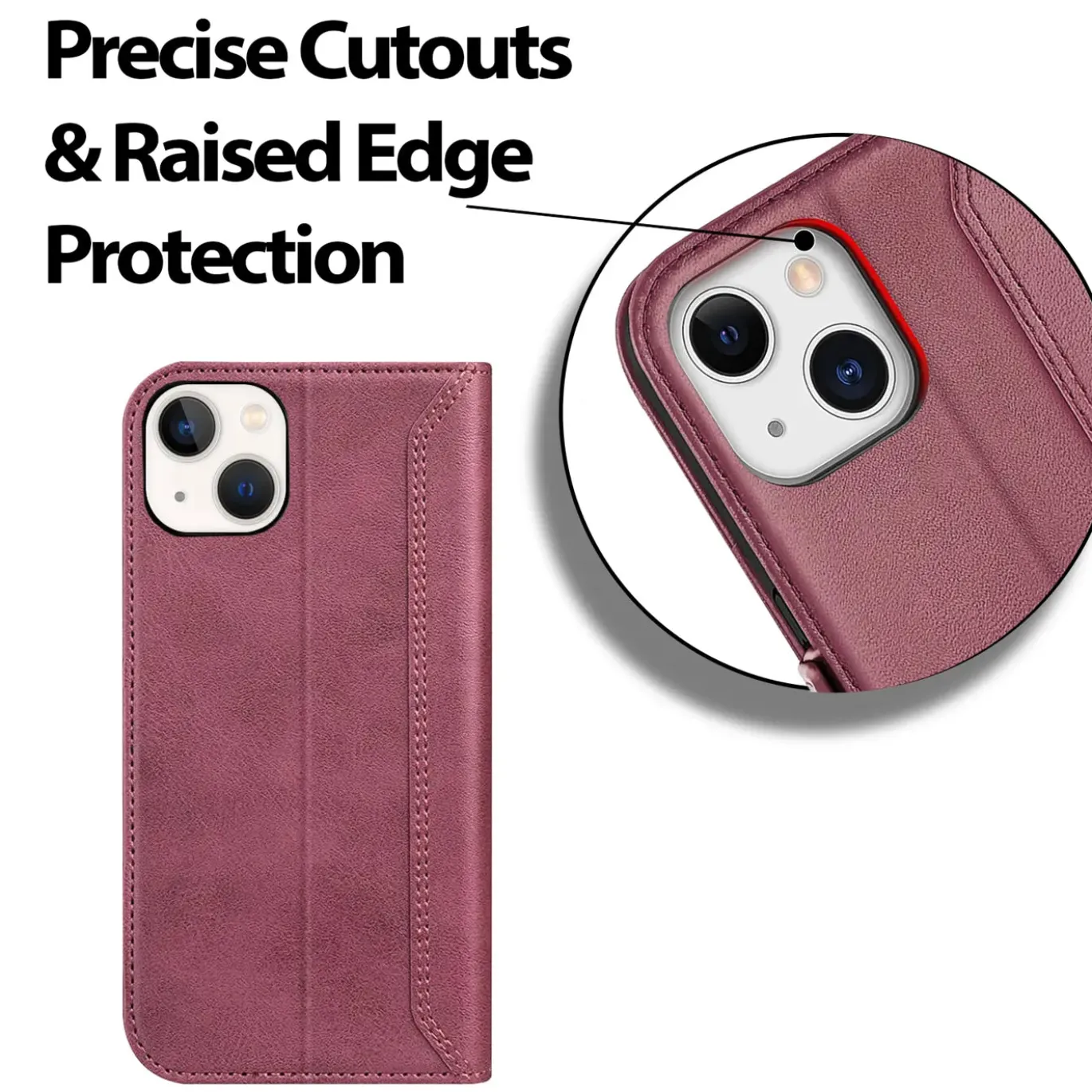 iPhone 14 Plus - Robuste Klapphülle mit RFID Block