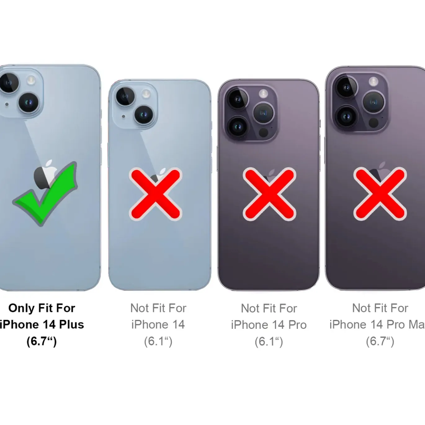 iPhone 14 Plus - Robuste Klapphülle mit RFID Block