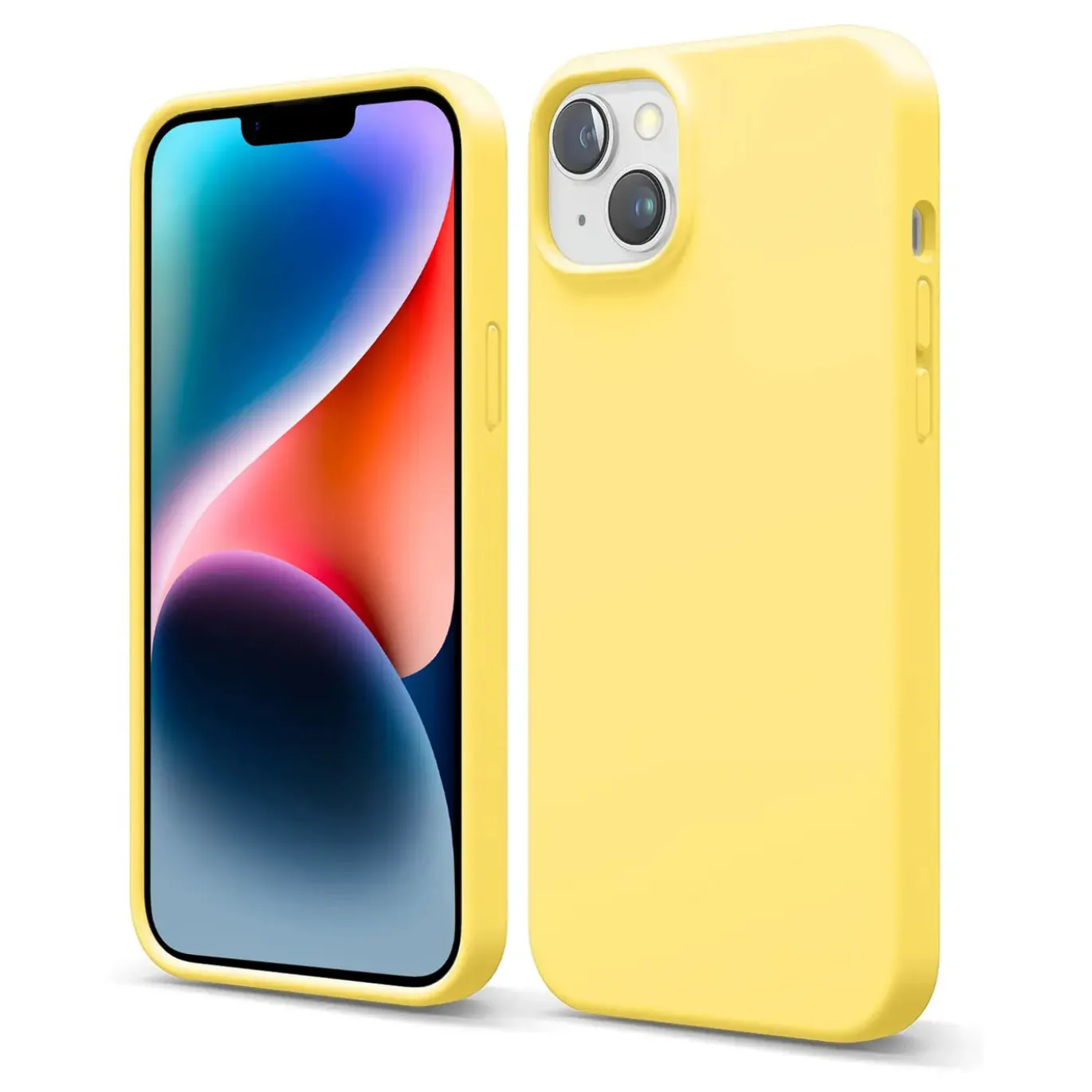 iPhone 14 Plus - Silikon Case mit Mikrofaser-Innenseite
