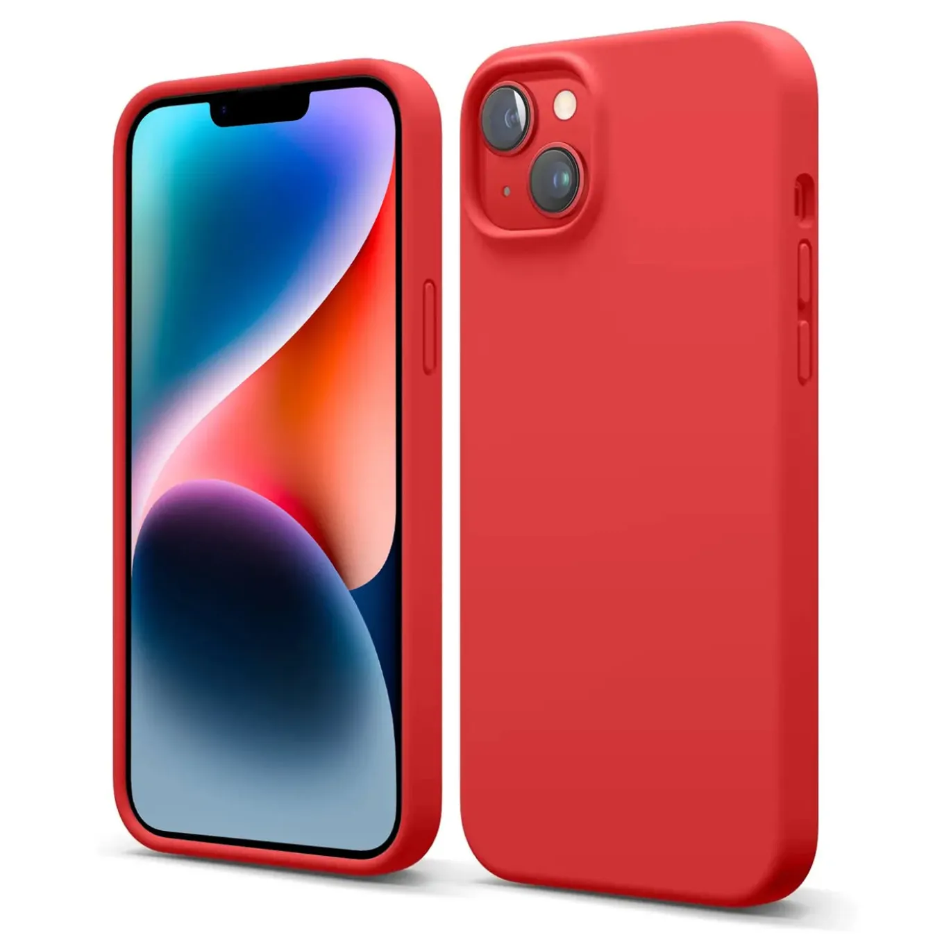 iPhone 14 Plus - Silikon Case mit Mikrofaser-Innenseite