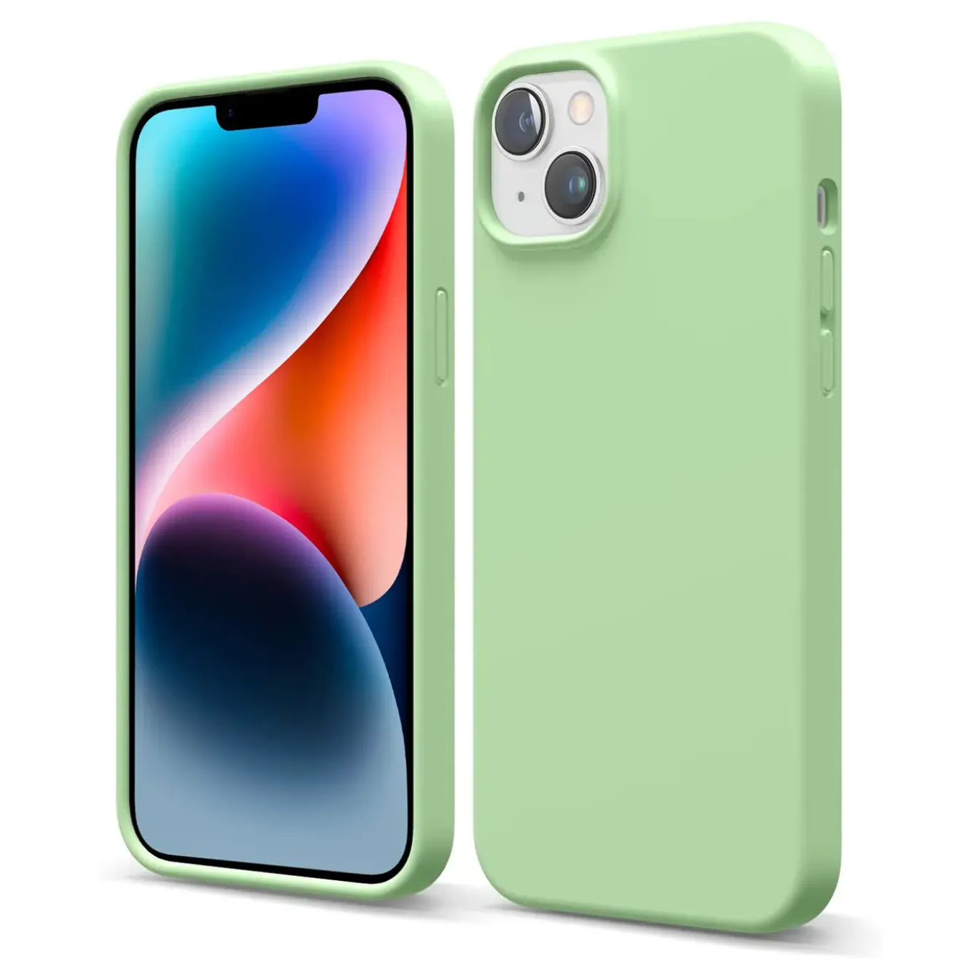 iPhone 14 Plus - Silikon Case mit Mikrofaser-Innenseite