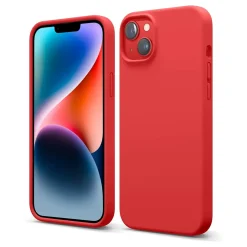 iPhone 15 Plus - Silikon Case mit Mikrofaser-Innenseite