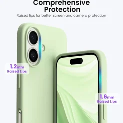 iPhone 16 Plus - Silikon Case mit Mikrofaser-Innenseite