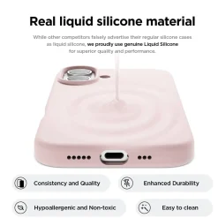 iPhone 16 Plus - Silikon Case mit Mikrofaser-Innenseite