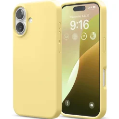 iPhone 16 Plus - Silikon Case mit Mikrofaser-Innenseite