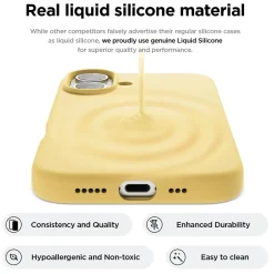 iPhone 16 Plus - Silikon Case mit Mikrofaser-Innenseite