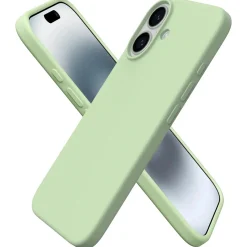 iPhone 16 Plus - Silikon Case mit Mikrofaser-Innenseite