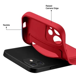 iPhone 15 Plus - Silikonhülle mit Kartenfach & Kameraschutz