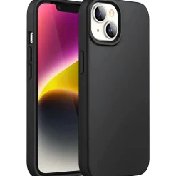 iPhone 14 Plus - Slim Silikon Backcover Schwarz