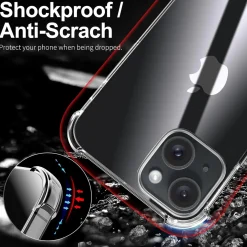 iPhone 15 Plus - Stoßfestes Clear Case