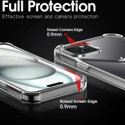 iPhone 15 Plus - Stoßfestes Clear Case