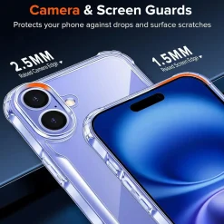 iPhone 16 Plus - Stoßfestes Clear Case