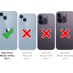 iPhone 14 Plus - Transparente MagSafe Silikonhülle