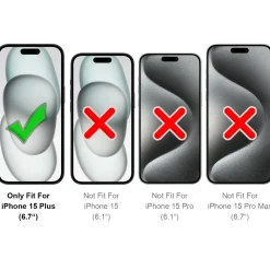 iPhone 15 Plus - Umhängehülle mit Kameraschutz