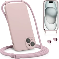 iPhone 15 Plus - Umhängehülle mit Kameraschutz