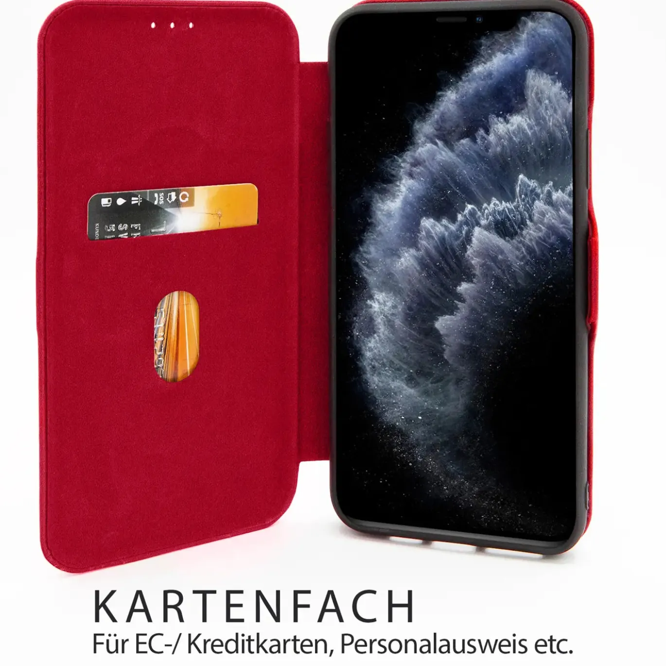iPhone 15 Plus - Wallet Etui mit Standfunktion