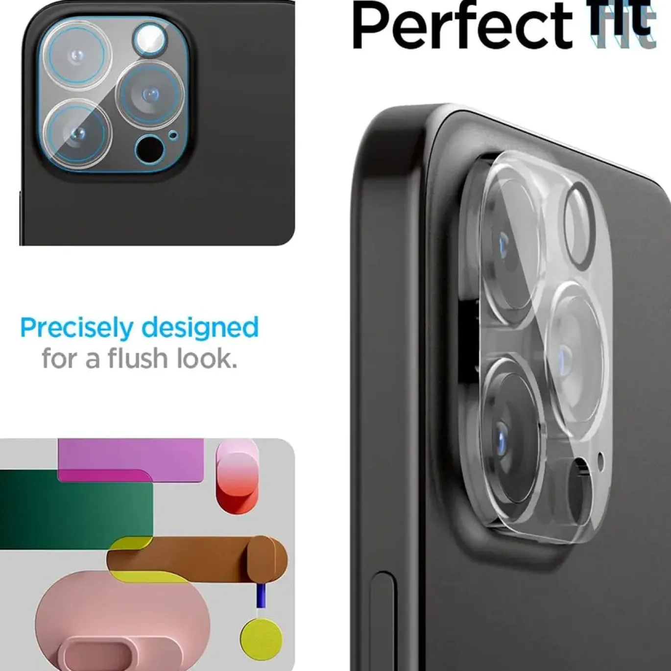 iPhone 15 Pro / 15 Pro Max - Kameraschutz aus gehärtetem Glas