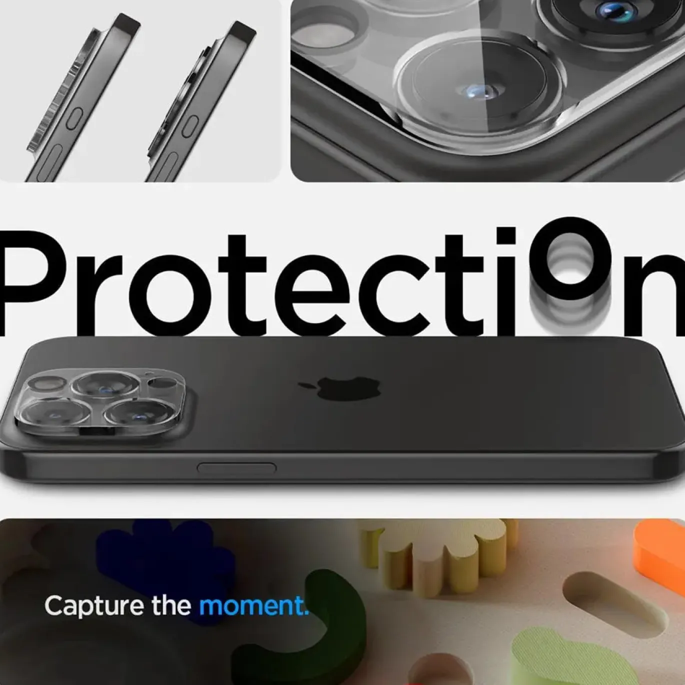 iPhone 15 Pro / 15 Pro Max - Kameraschutz aus gehärtetem Glas