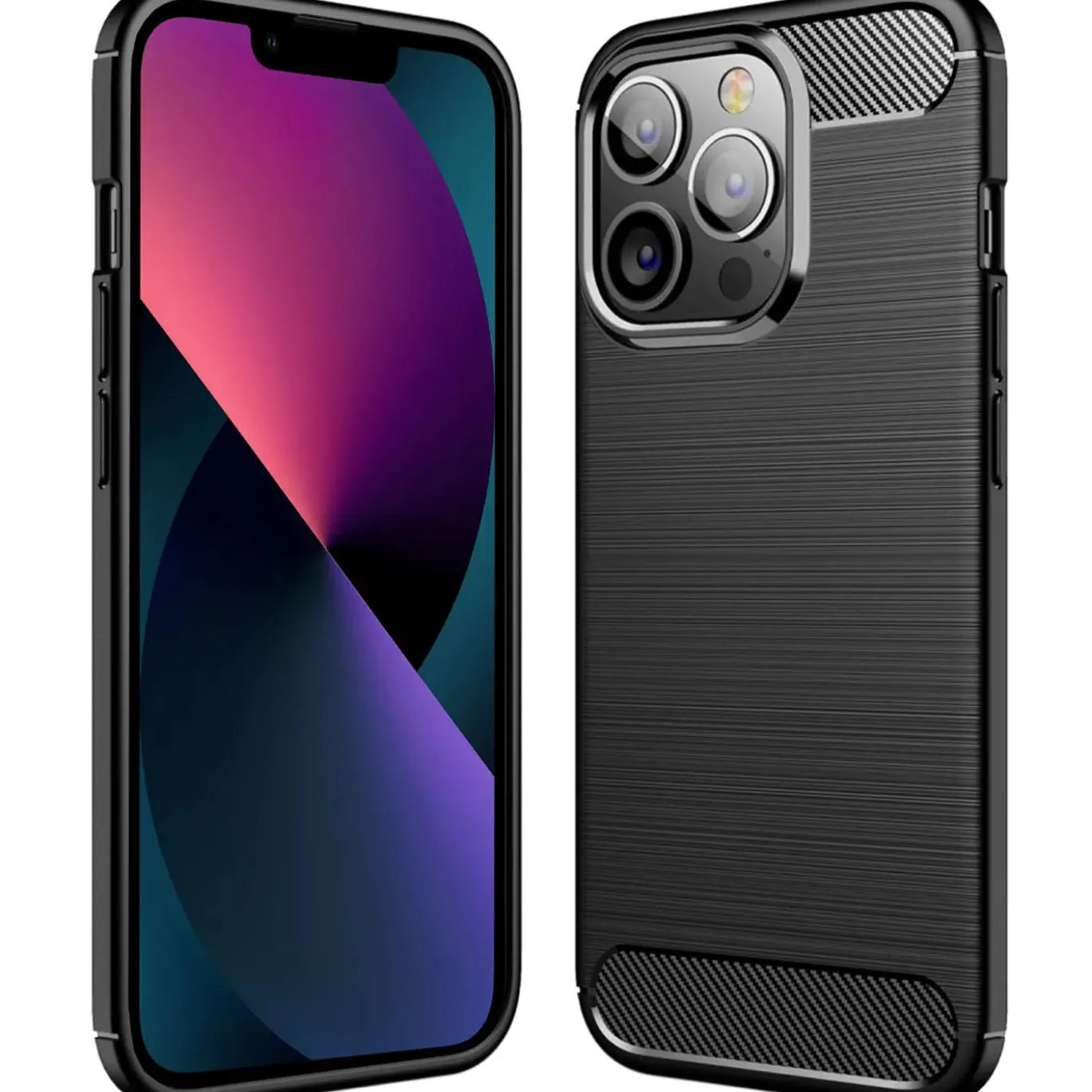 iPhone 13 Pro - Carbon Case Hülle, stoßfest