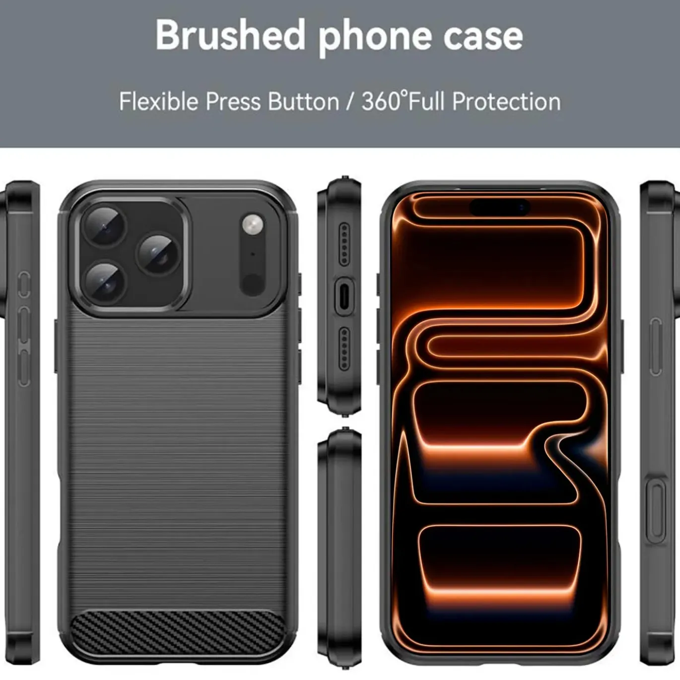 iPhone 17 Pro - Carbon Case Hülle, stoßfest