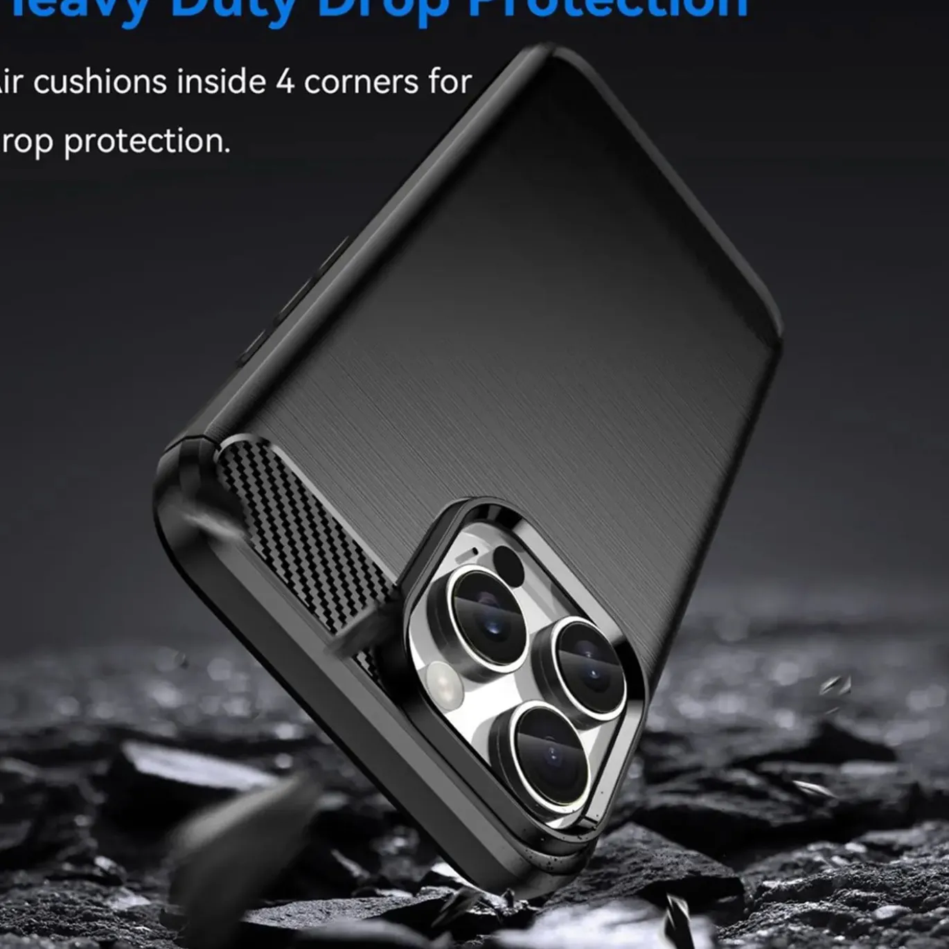 iPhone 16 Pro - Carbon Case Hülle, stoßfest