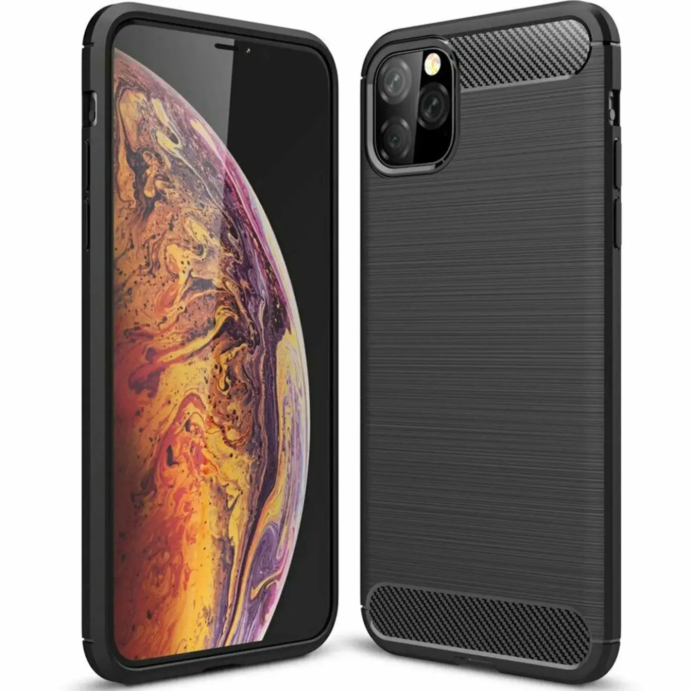 iPhone 11 Pro - Carbon Case Hülle, stoßfest