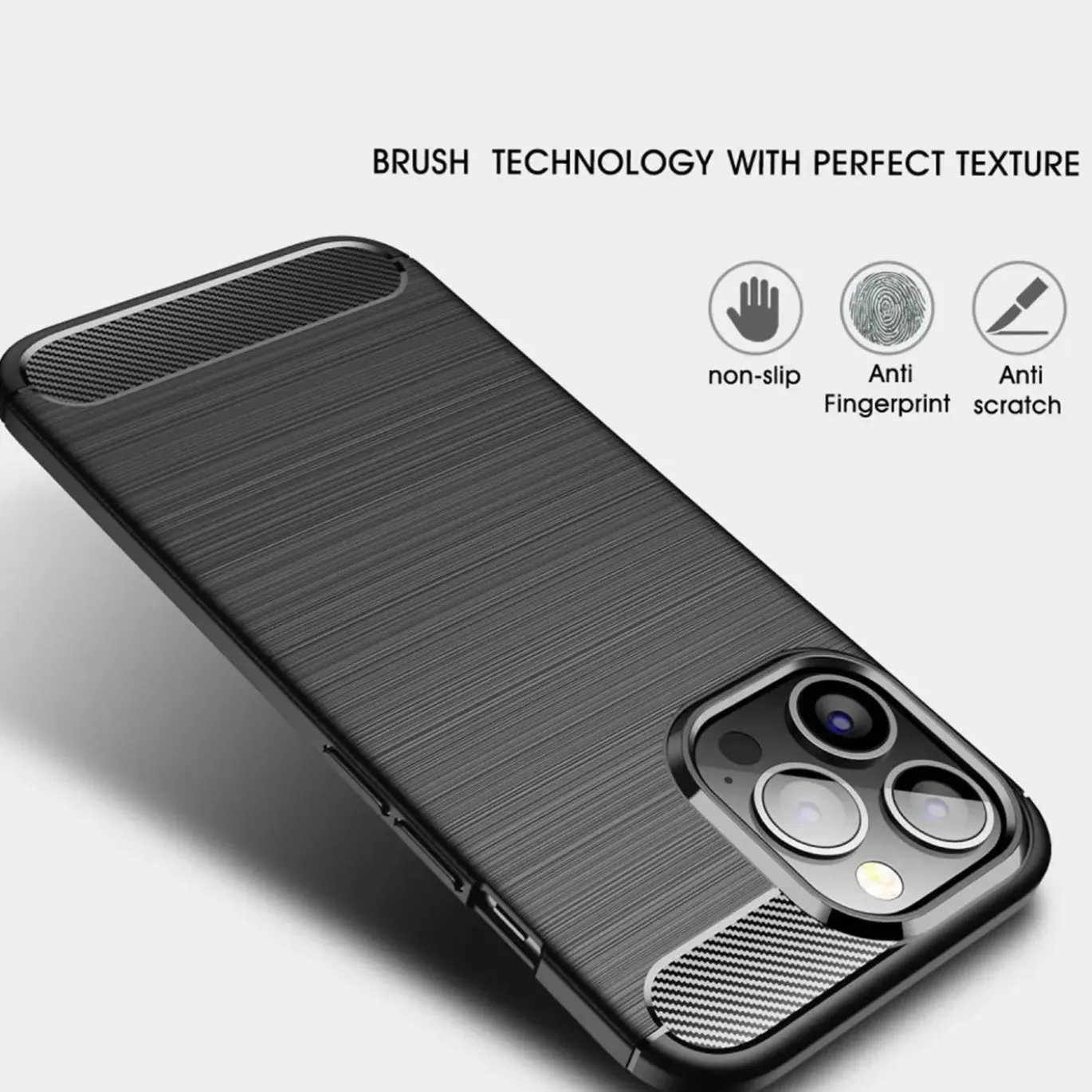iPhone 15 Pro - Carbon Case Hülle, stoßfest