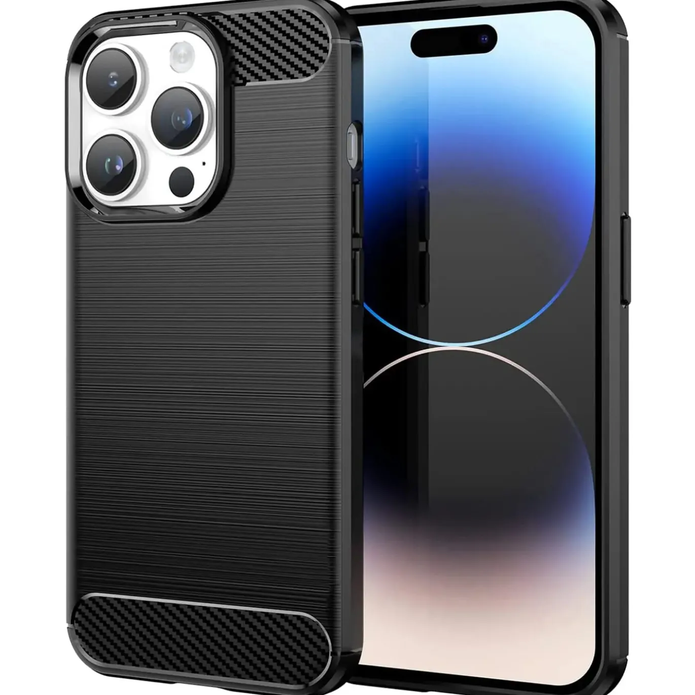 iPhone 15 Pro - Carbon Case Hülle, stoßfest