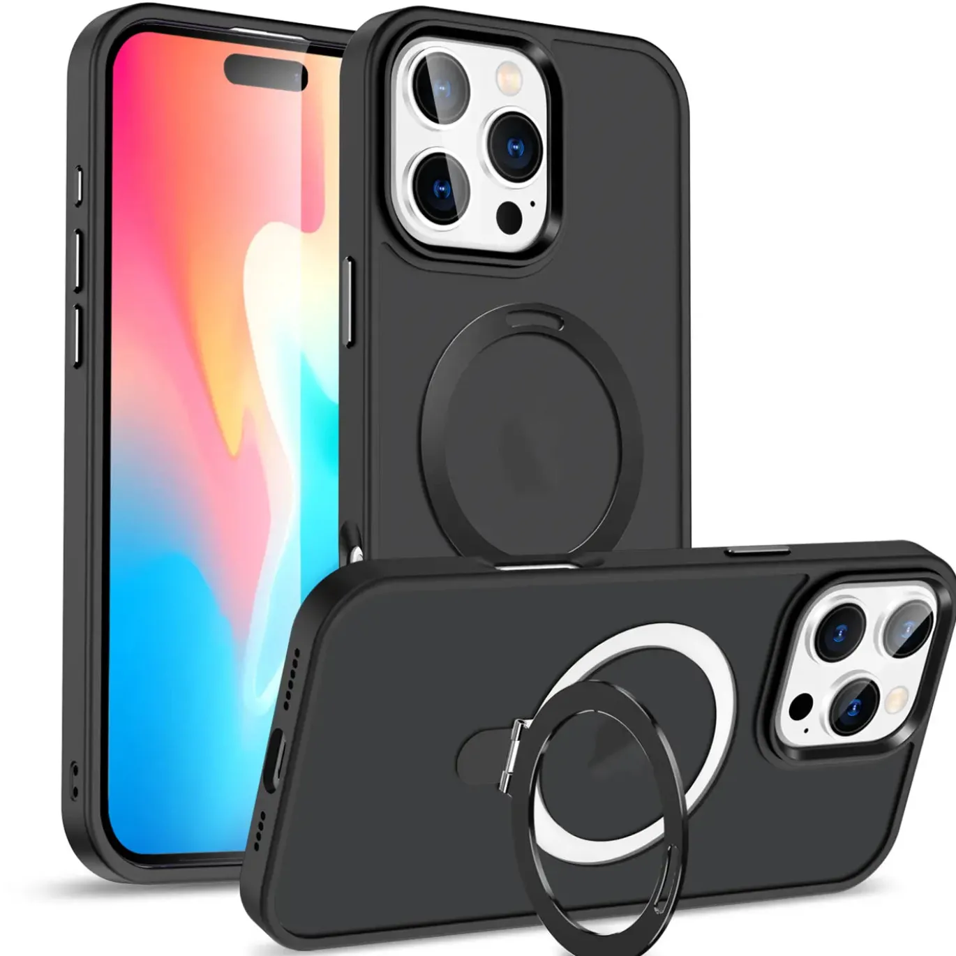 iPhone 16 Pro - Farbige MagSafe Hülle mit Ring