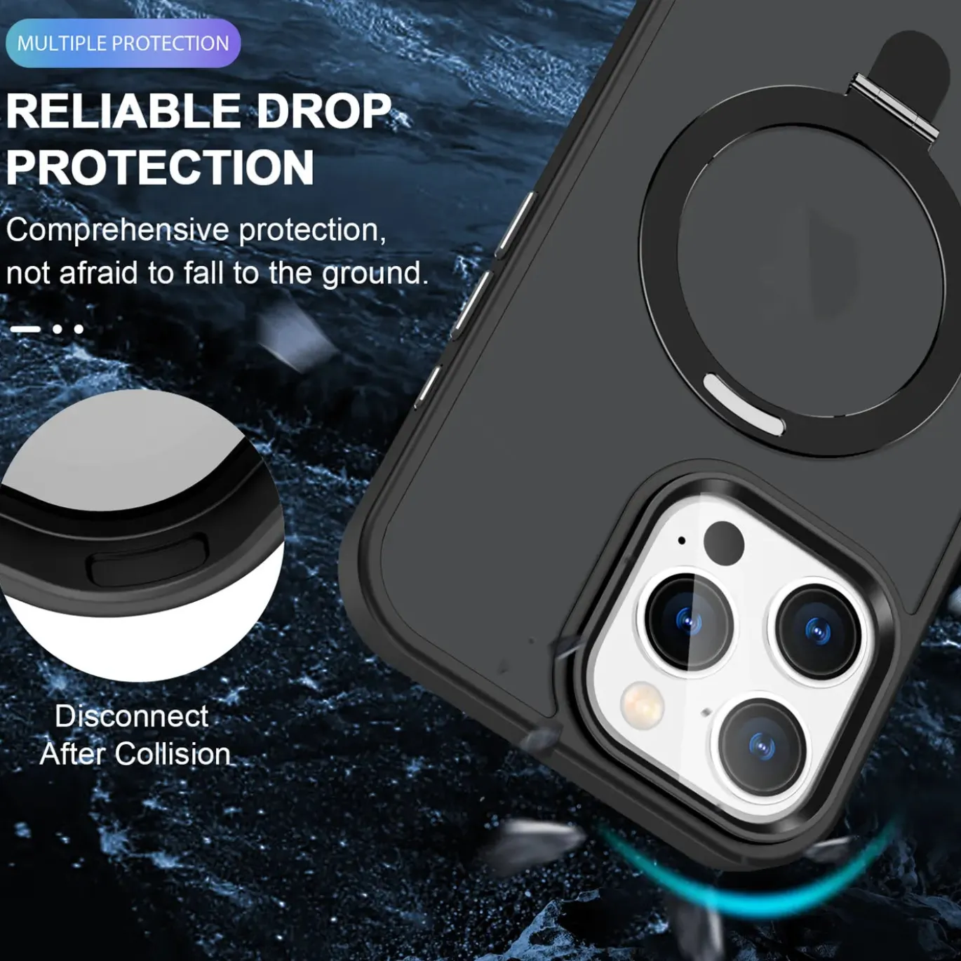 iPhone 16 Pro - Farbige MagSafe Hülle mit Ring